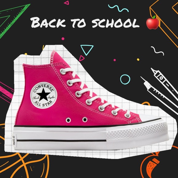 Converse Other - ⭐️ Converse Chuck Taylor All Star Lift Platform High Top Limted Pink Cherry 🍒